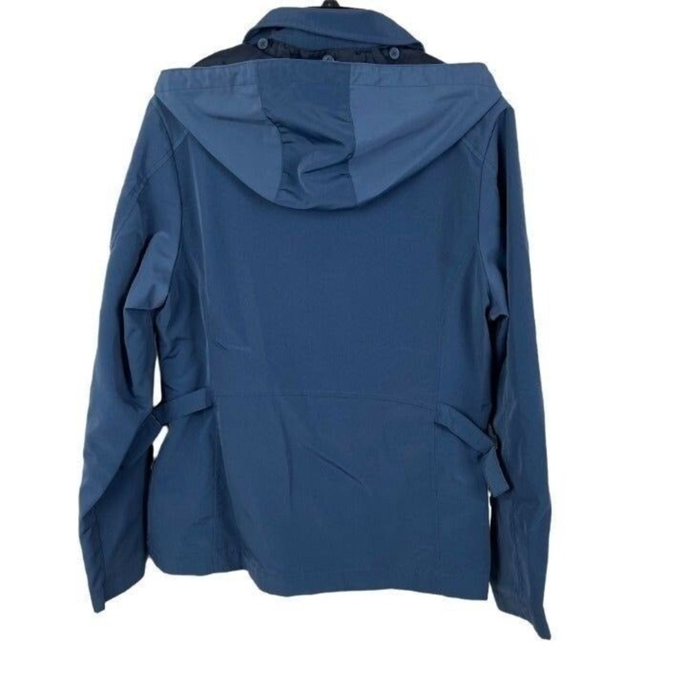 Port Authority Full-Zip Mock-Neck Jacket Women Medium Blue Windbreaker - Picture 2 of 8